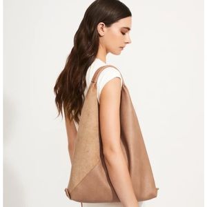 SHIRALEAH ARDEN TOTE, TAN NWT Great New Condition- Vegan suede/leather,